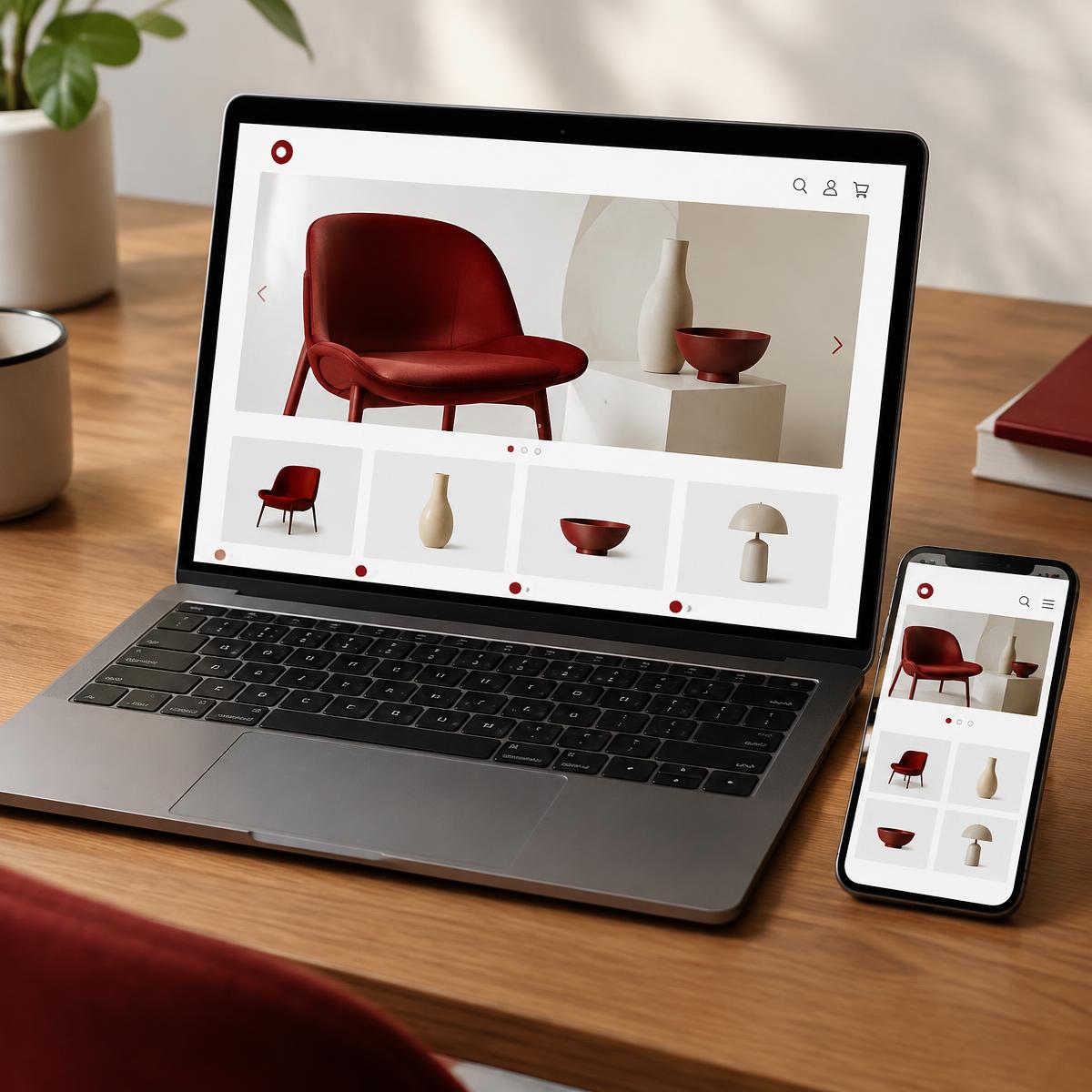 E-commerce storefront for homeware